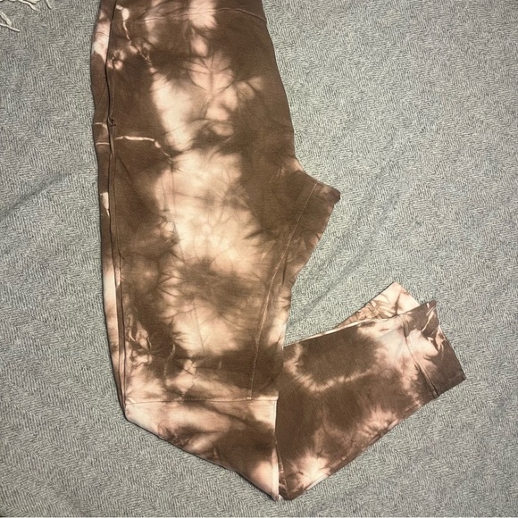 Lulu Brown and Pink Tie-Dye Joggers Small - Picture 5 of 8